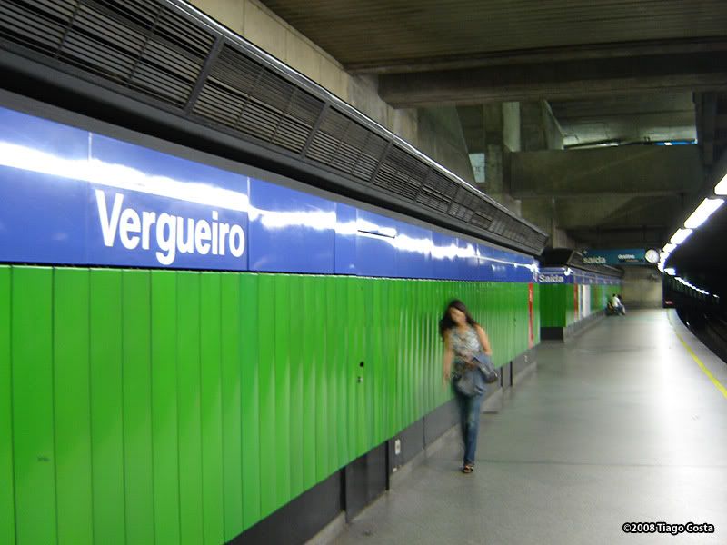 Estação Vergueiro Linha 1 TGVBR Estação Vergueiro Linha 1 TGVBR